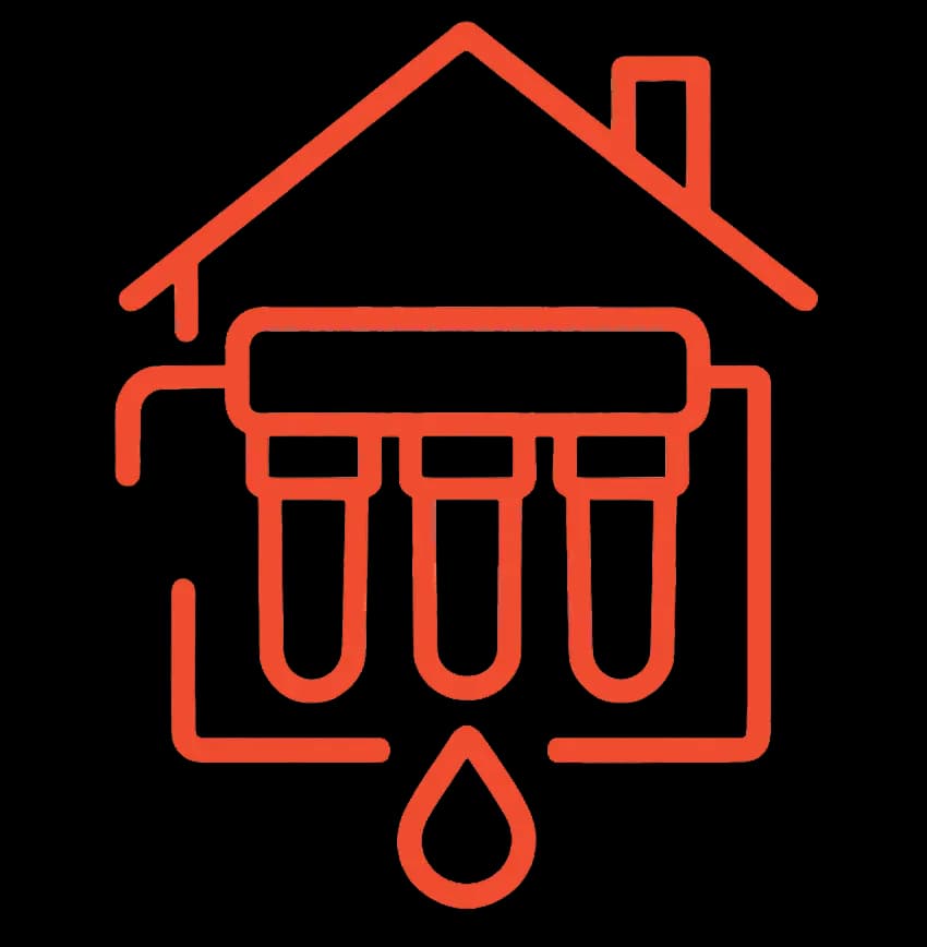 Water treatment service icon