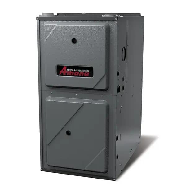 Amana 90% gas furnace, upflow configuration